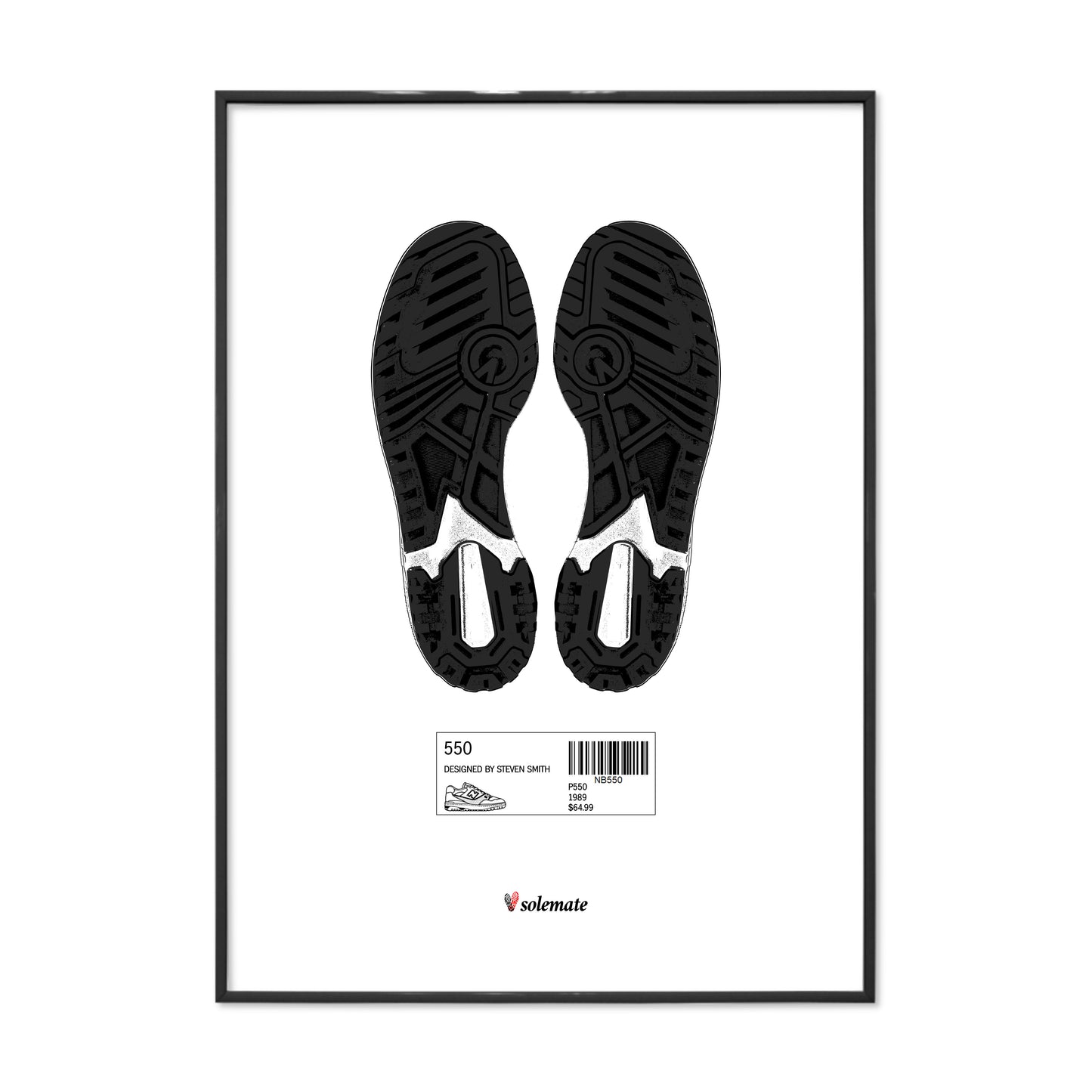 550 Footprints Print