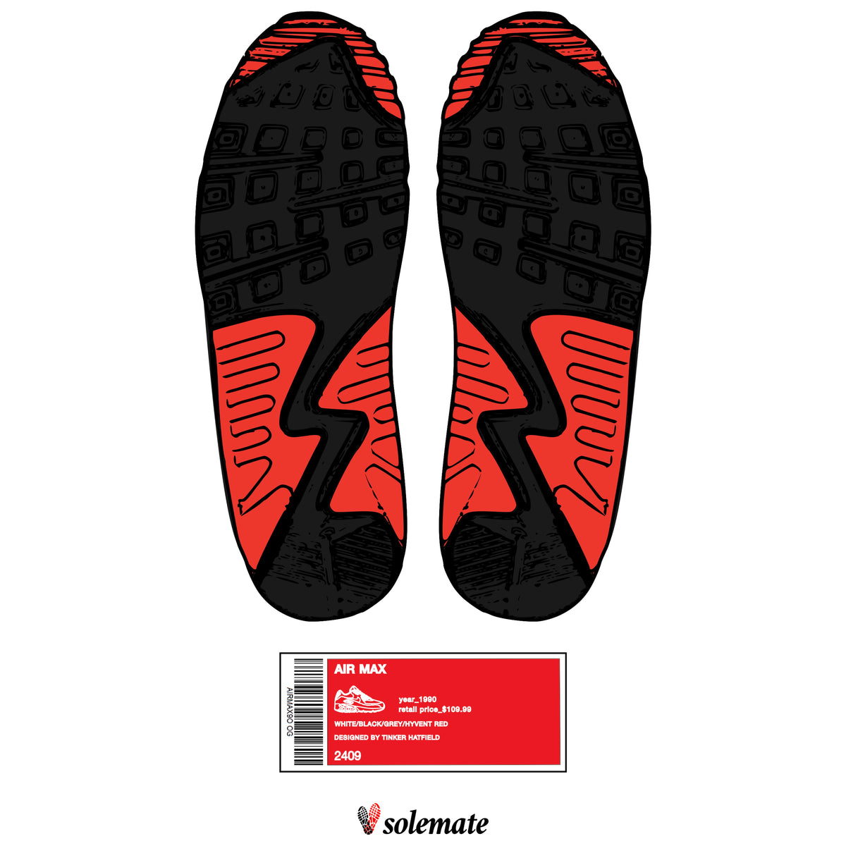 AM90 Footprints T-Shirt
