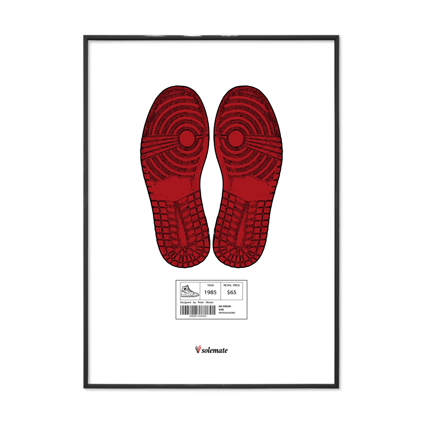 AJ1 Footprints Print