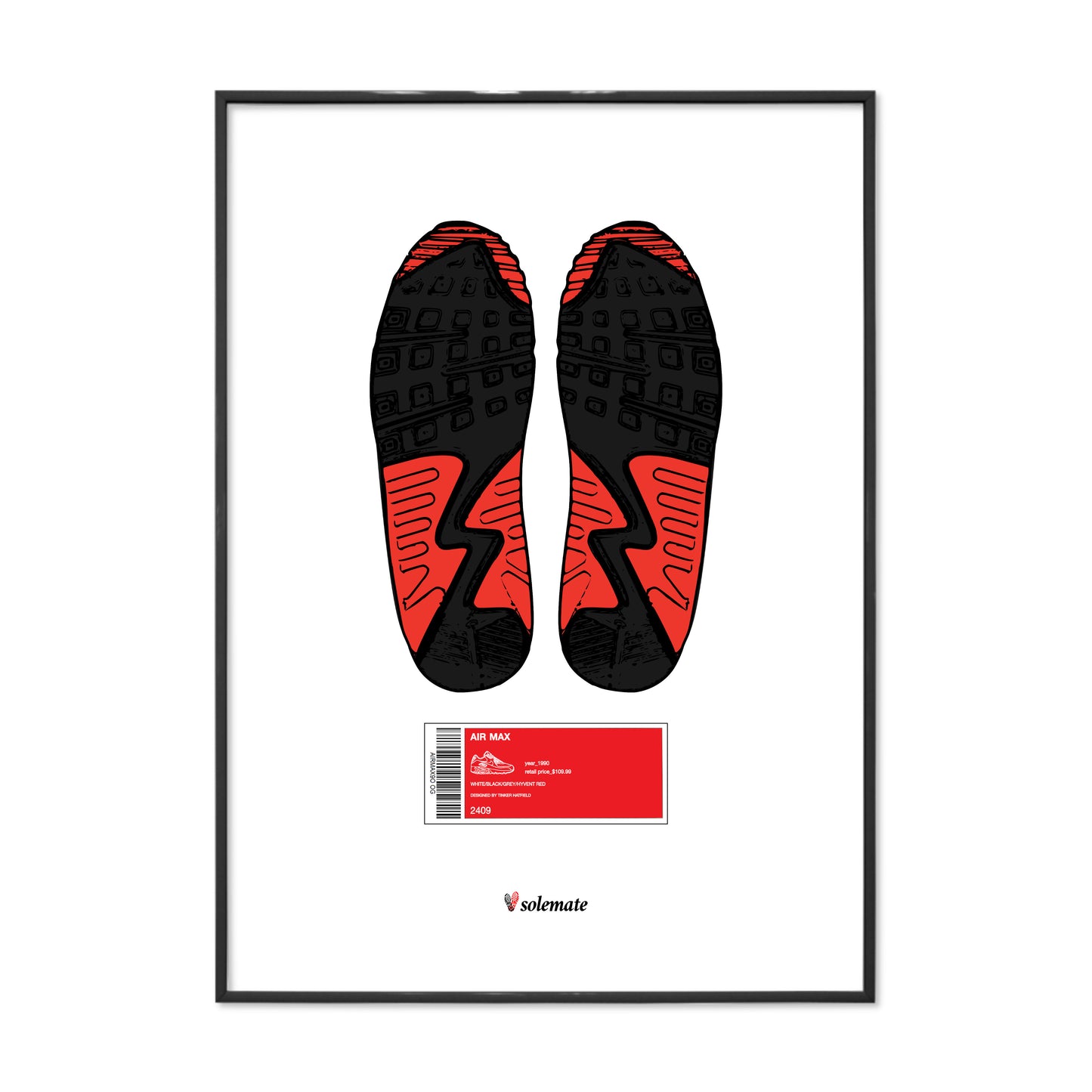 AM90 Footprints Print