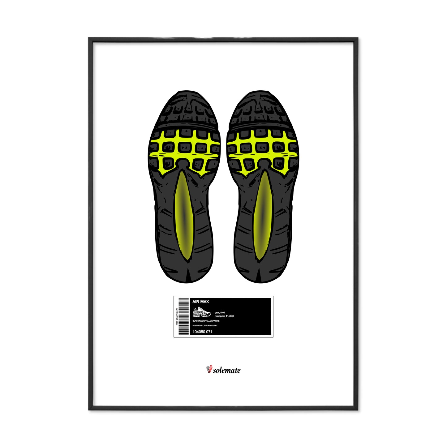 AM95 Footprints Print
