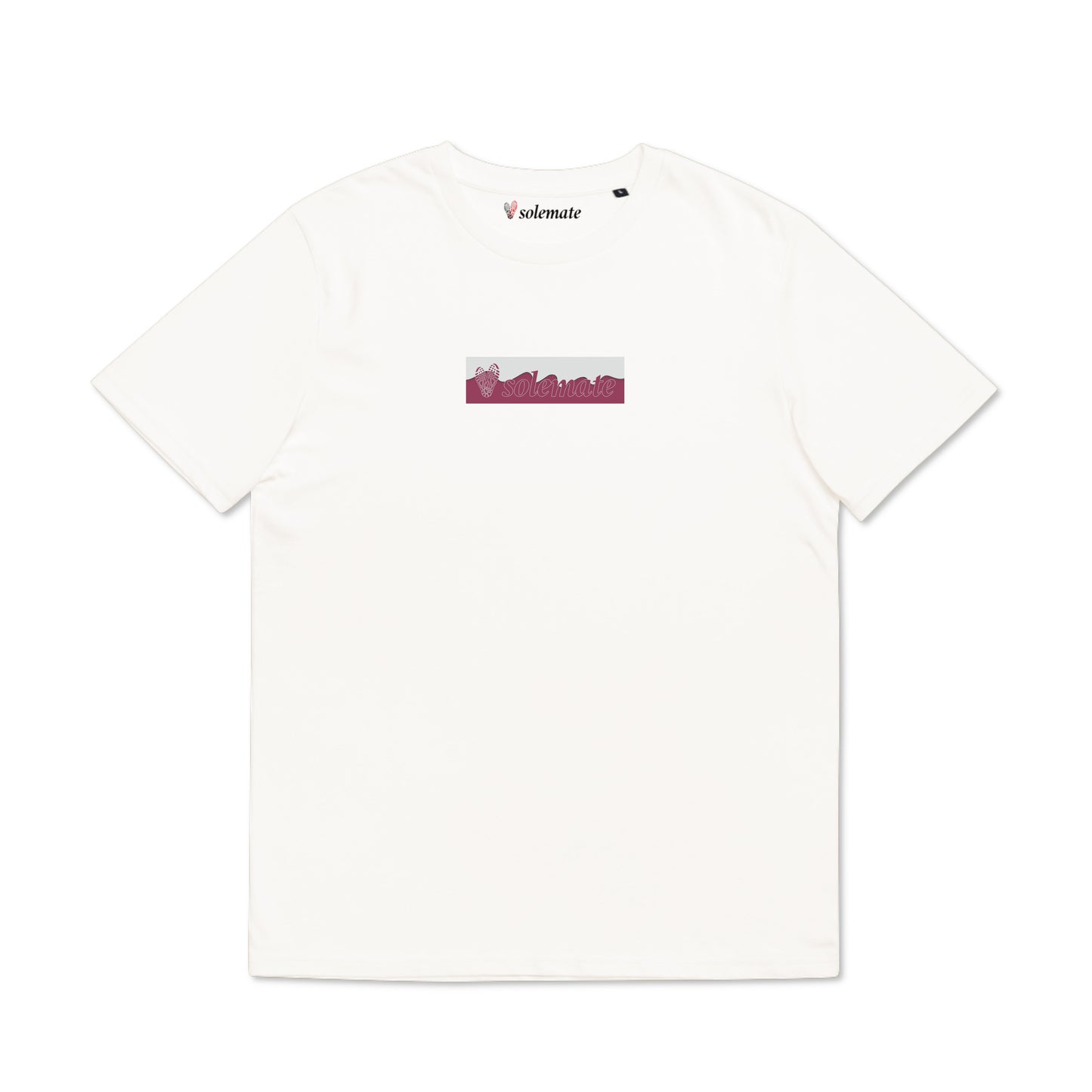 Wave Maroon Box Logo T-Shirt