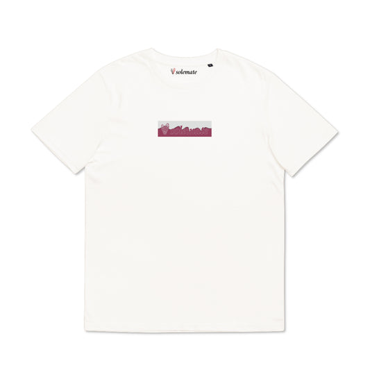 Wave Maroon Box Logo T-Shirt