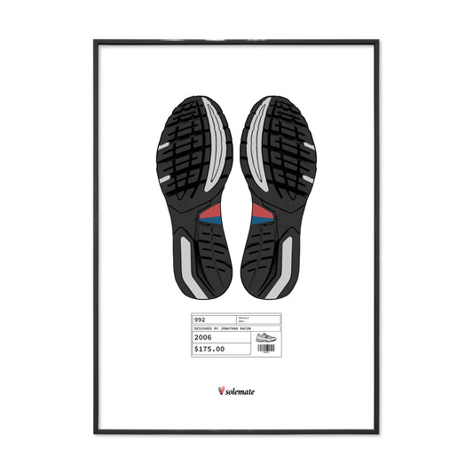 992 Footprints Print