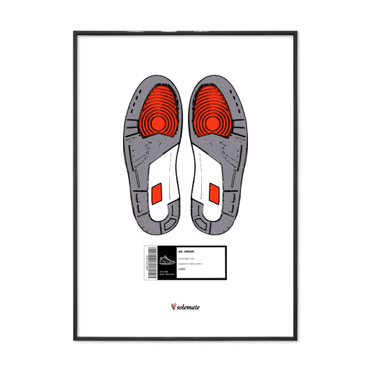 AJ3 Footprints Print